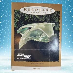 Hallmark 1995 Star Trek TNG Romulan Warbird Magic Light Ornament w/ Box
